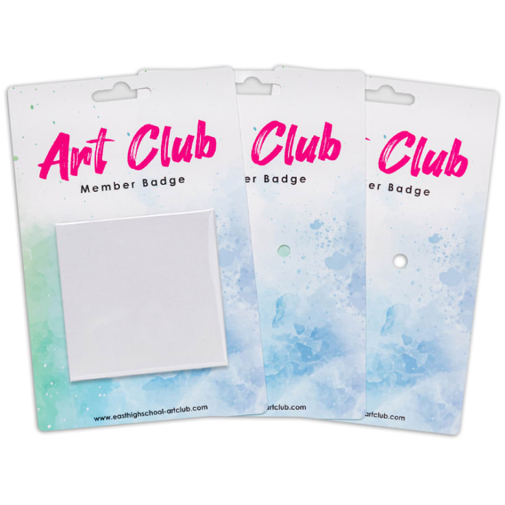 3&quot; Square x 1 Button Packs - Round Button Packs