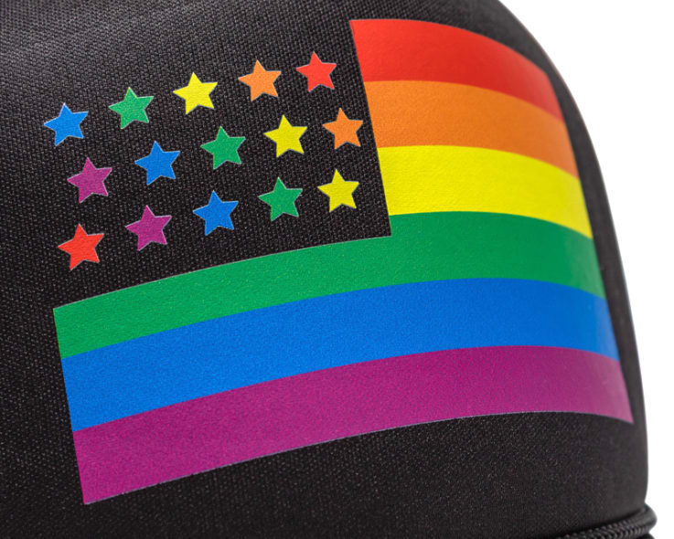 Custom LGBTQ Pride Embroidered Foam Trucker Hats - Trucker