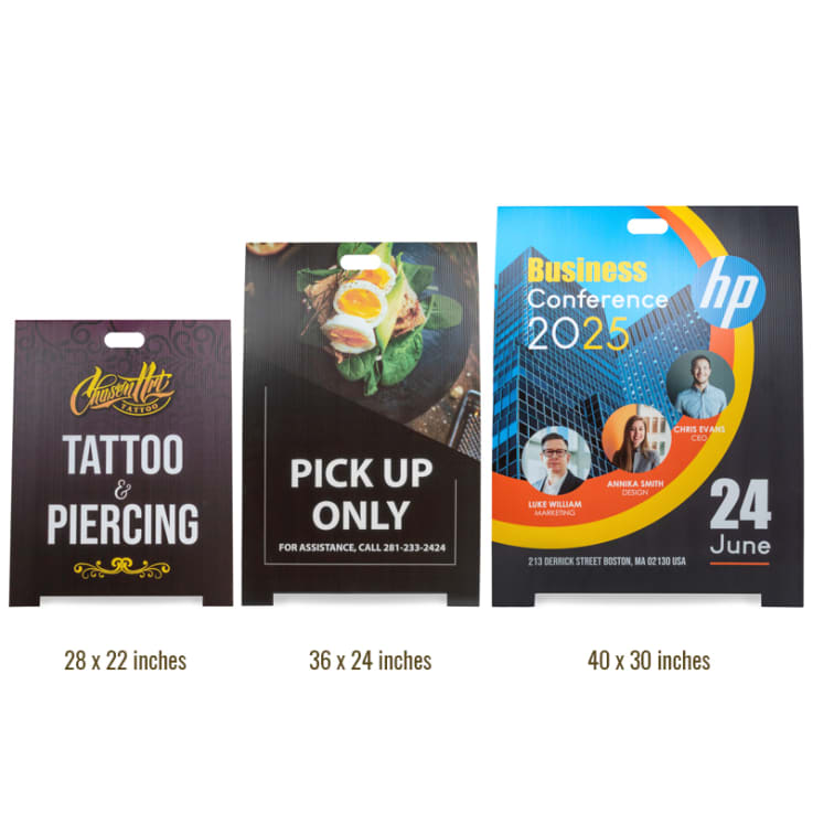 28 x 22 Inch Custom Sandwich Boards - 