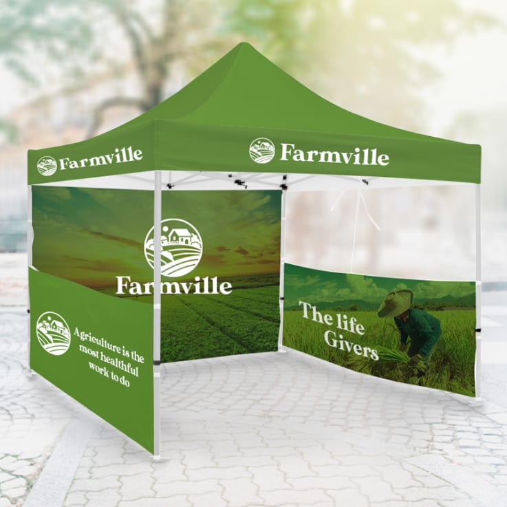 01Full Color Pop Up Canopy Tents - Table Covers