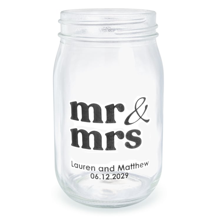 16 Oz Drinking Glass Mason Jars - 
