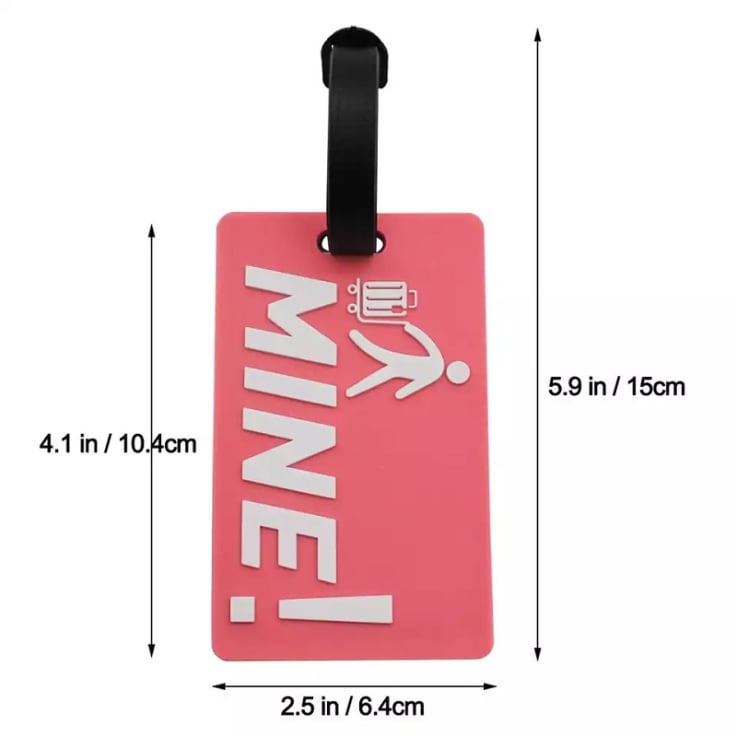 Custom PVC Luggage Tags Key Tags