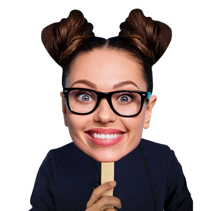 Face Cutout Hand Fans Hand Fans