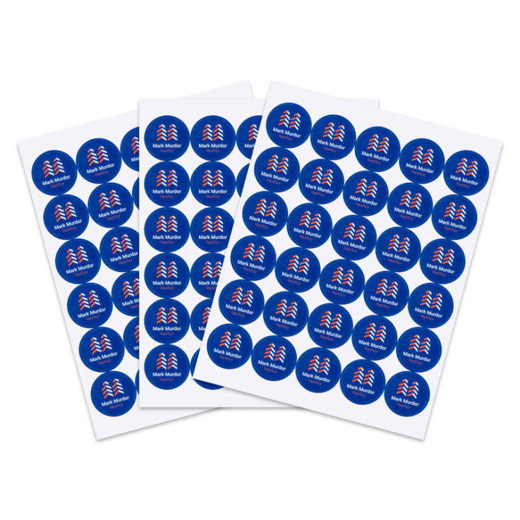 Round Custom Lip Balm Label Sheets - Lip
