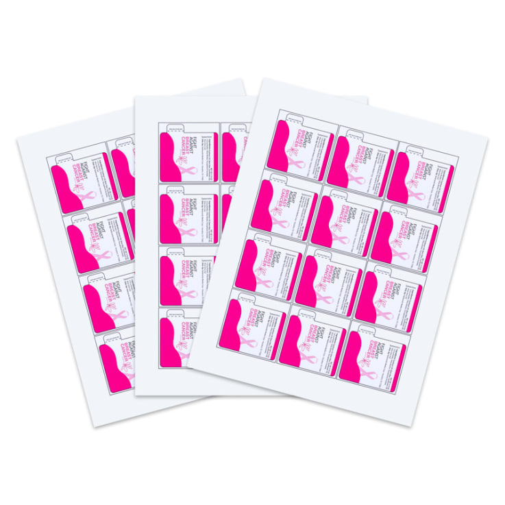 2.125  x 2.125 Inch Custom Lip Balm Label Sheets - Lip
