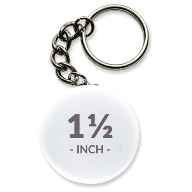 1 1/2 Inch Round Key Chain Buttons - Imprint Buttons