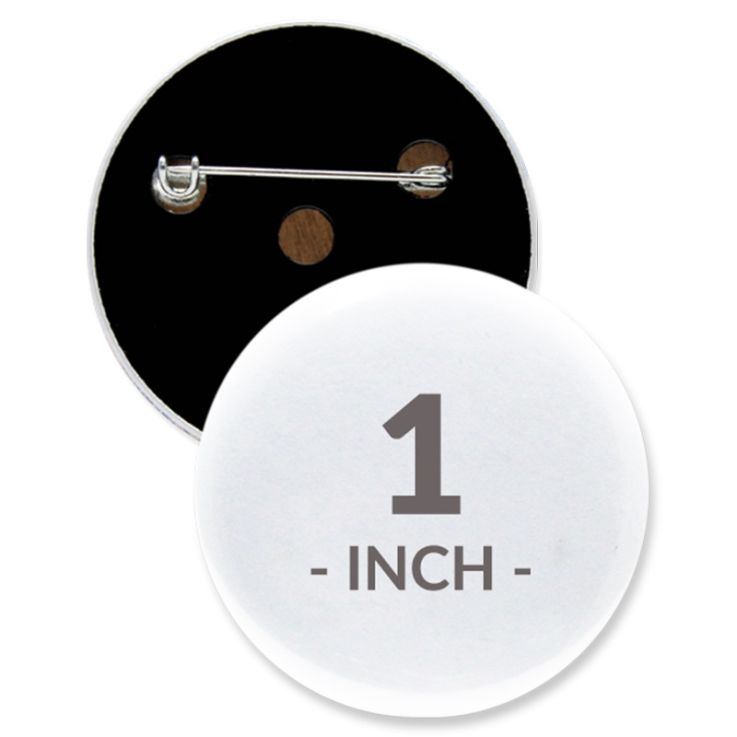 1 Inch Round Custom Buttons - Imprint Buttons