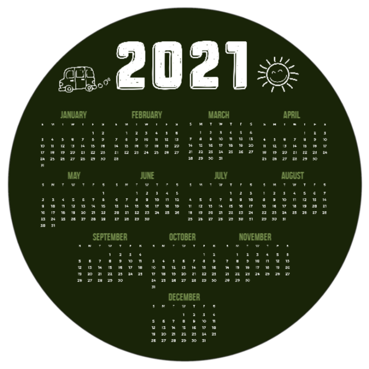 2021 Calendar #123646 - Imprint Mouse Pads