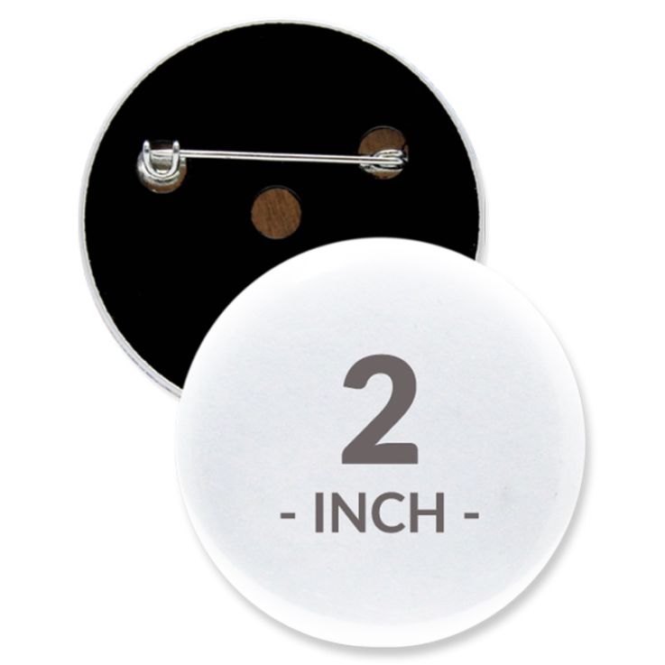 2 Inch Round Custom Buttons - Imprint Buttons