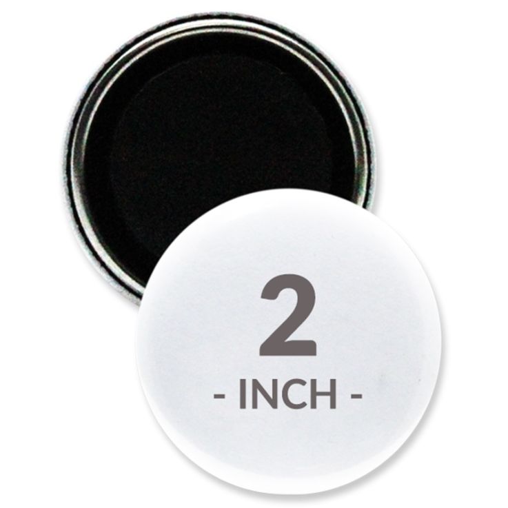 2  Inch Round Magnet Buttons - Imprint Buttons