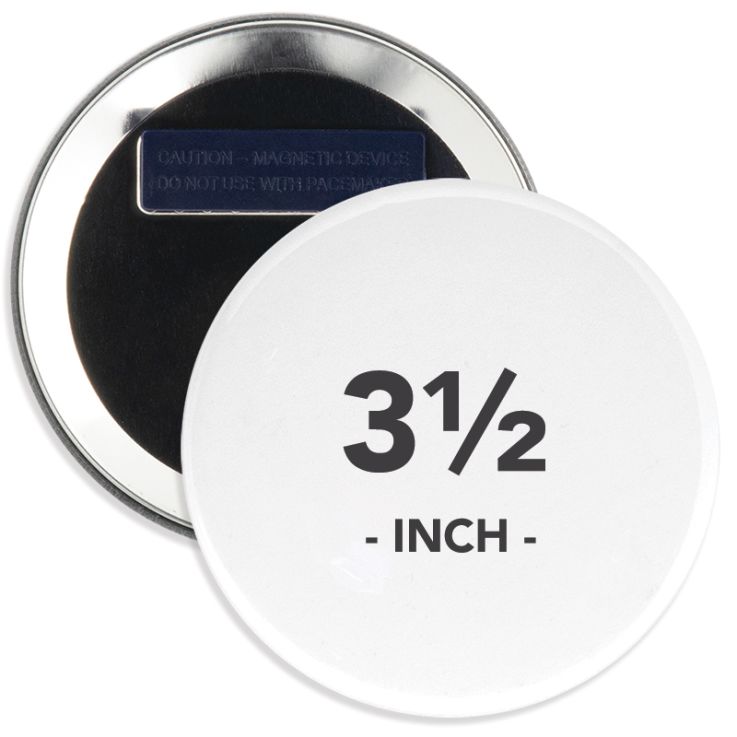 3.5 Inch Round Wearable Clothing Magnet Buttons - Custom