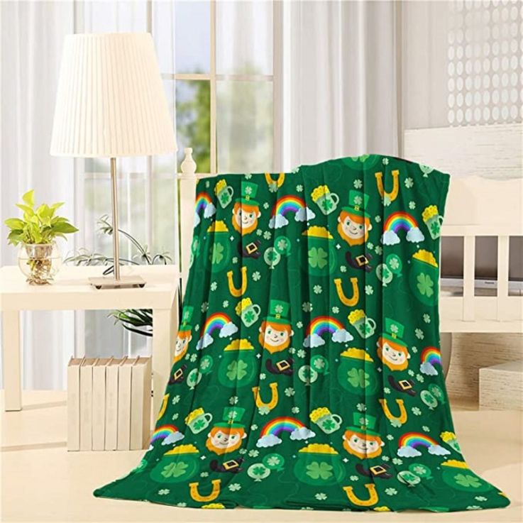 60 X 80 Inch Flannel Twin Throw Sublimation Blankets - Couch Potato