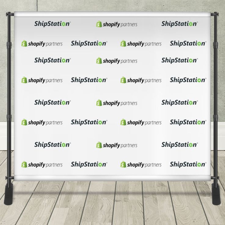 8ft X 10ft Step &amp;amp; Repeat Banner - Backdrop