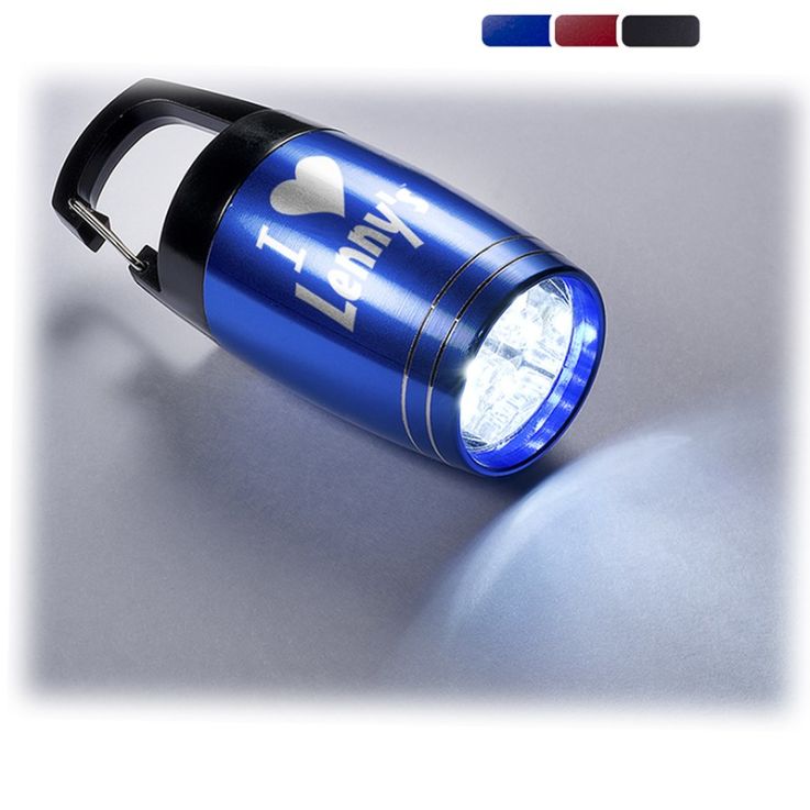 Baby Barrel 6 LED Torch With Carabiner - 