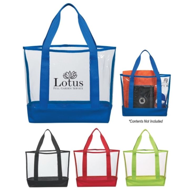 Clear Casual Tote Bag - Grocery Bag