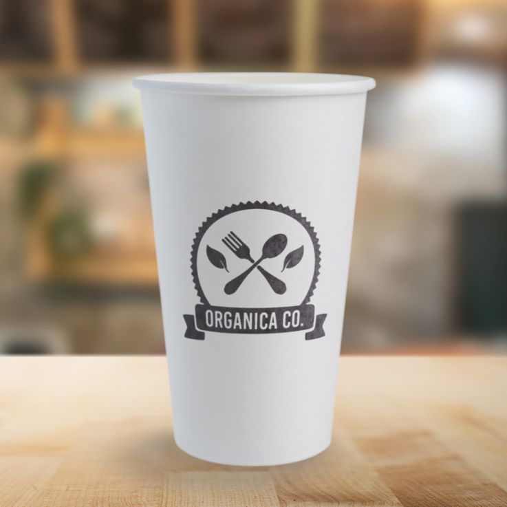 Custom 16 Oz. Paper Hot Cups - 