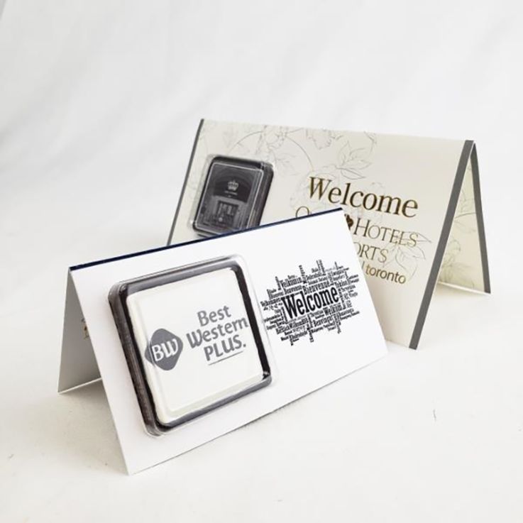 Custom Chocolate Clipped Greeting Cards - 