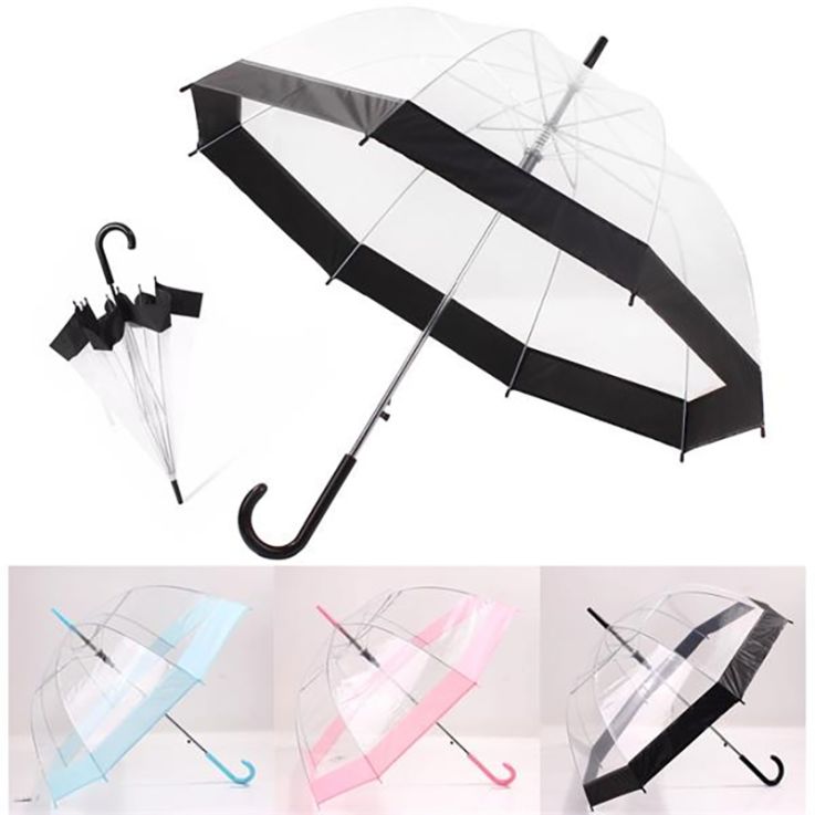 Custom Clear Dome Umbrella - Transparent