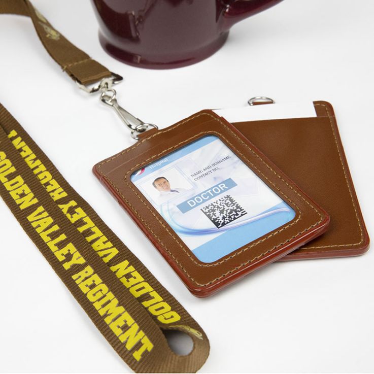 Custom Lanyards With PU Card Holders - Id Holder
