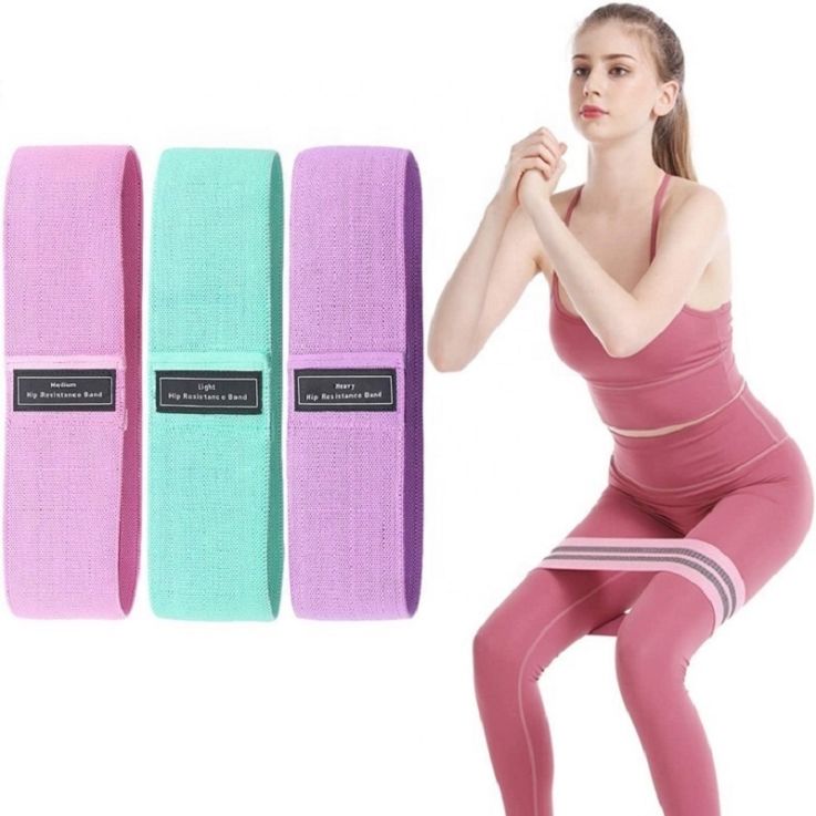 Custom Stretch Resistance Exercise Bands (Set Of 3) - Exercise Bands