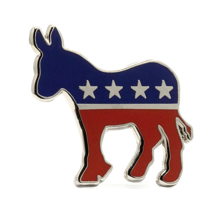 Democratic Party Stock Lapel Pins - Political Party