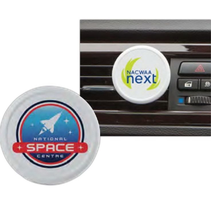Full Color Auto Air Vent Freshener - Round - 