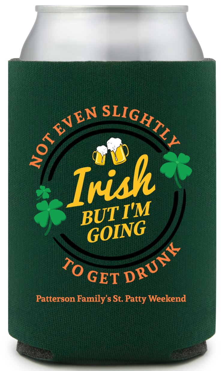 Going To Get Drunk St. Patrick&rsquo;s Full Color Can Coolers