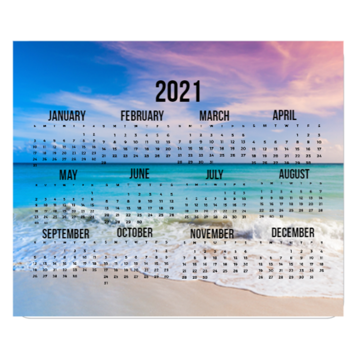 Mouse Pad Calendar 2021 #123870 - Calendar