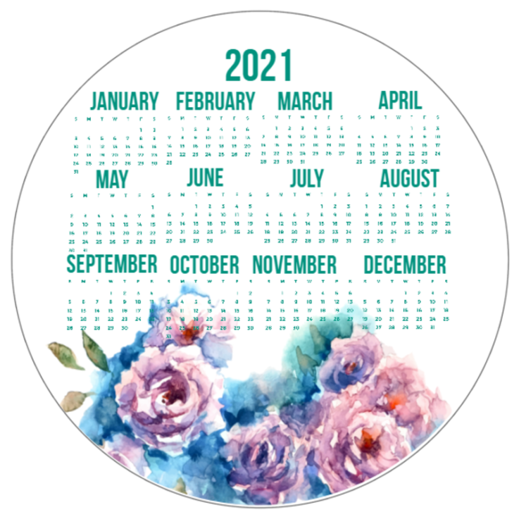 Mouse Pad Calendar 2021 #124134 - Computer Accessories