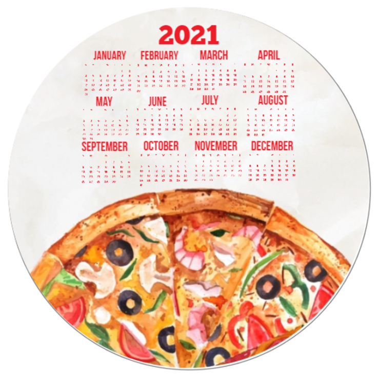 Mouse Pad Calendar 2021 #124393 - Mouse Pad