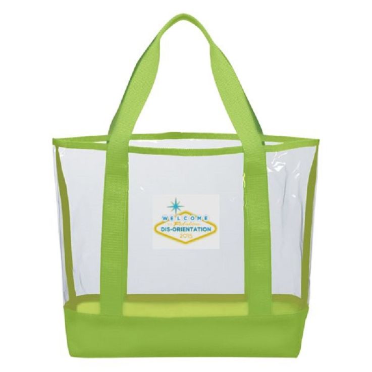 Lime Green - Clear - Clear Bag
