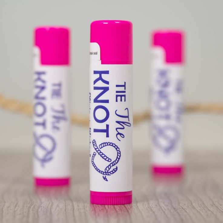 Hot Pink Flavored Beeswax Lip Balm with One Imprint Color - Skin Care