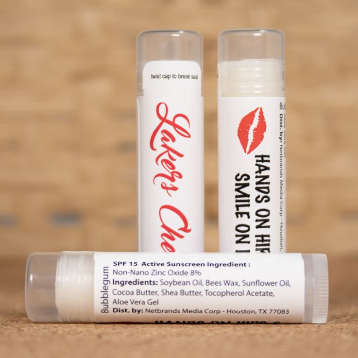 Translucent Custom SPF 15 Beeswax Lip Balms with Full Imprint Colors - 