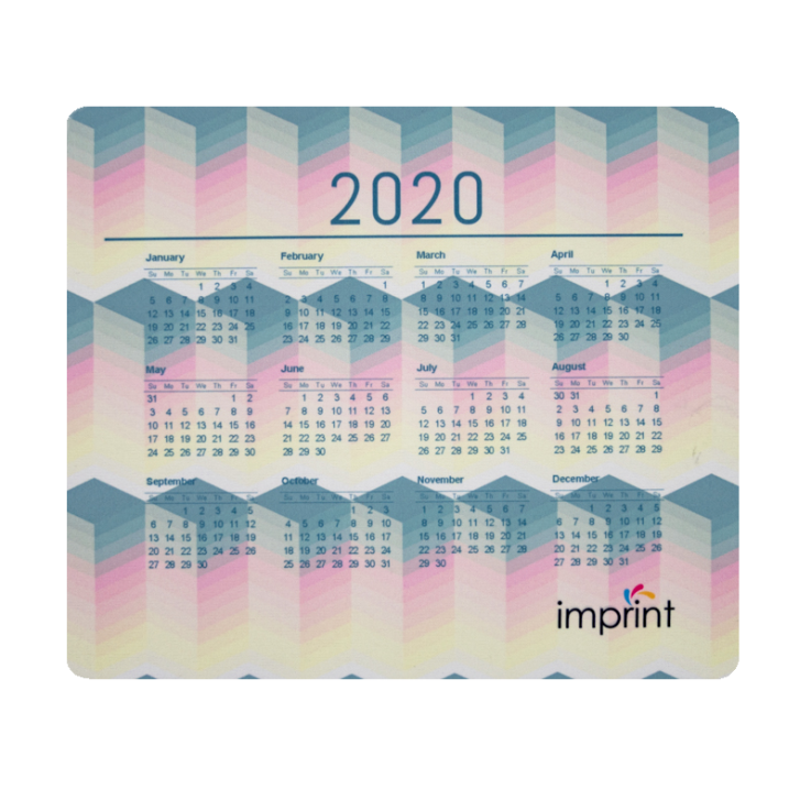 Full Color 2020 Calendar Rectangle Mouse Pads - Computer Accessories