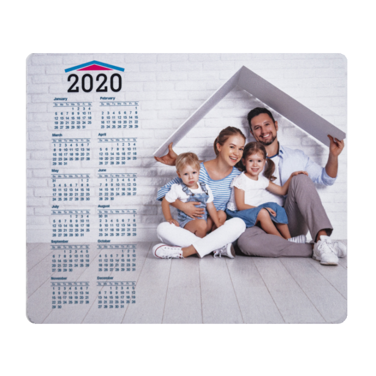 Full Color 2020 Calendar Rectangle Mouse Pads - Calendar Custom Made