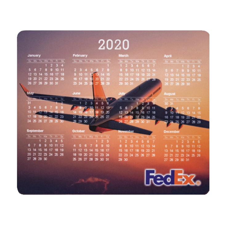 Full Color 2020 Calendar Rectangle Mouse Pads - Mouse Pad
