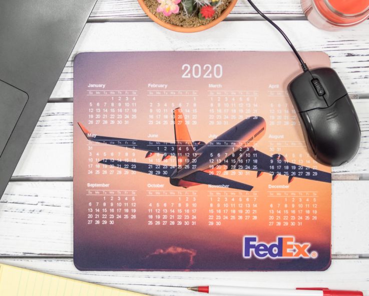 1 - Full Color 2020 Calendar Rectangle Mouse Pads - Calendar Custom Made