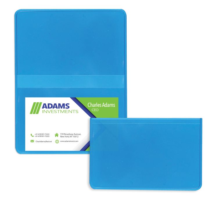 Tinted Clear Blue - Business Card Holder