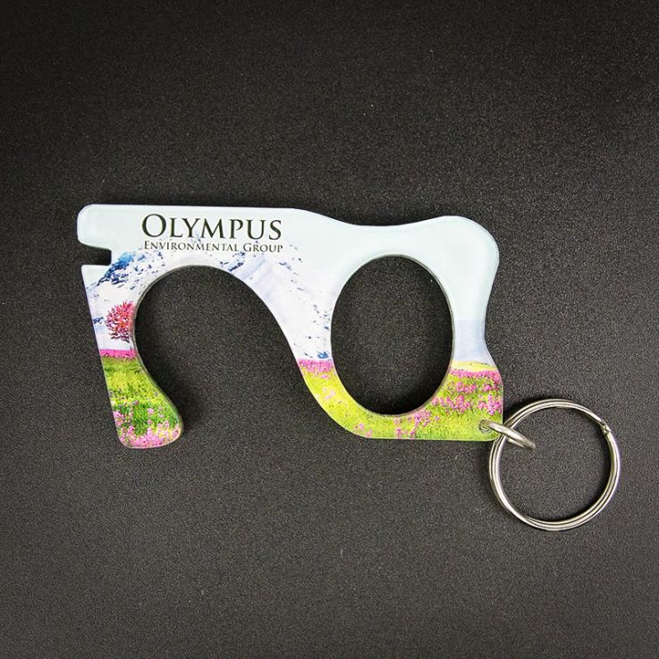 Full Color No Touch Acrylic Key Chain - Shape 2 - No Touch