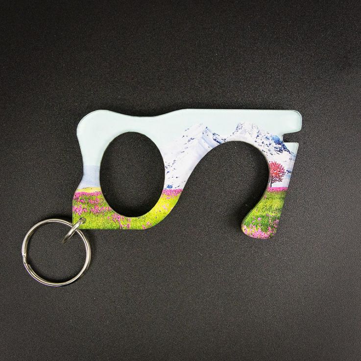 Full Color No Touch Acrylic Key Chain - Shape 2 - Full Color