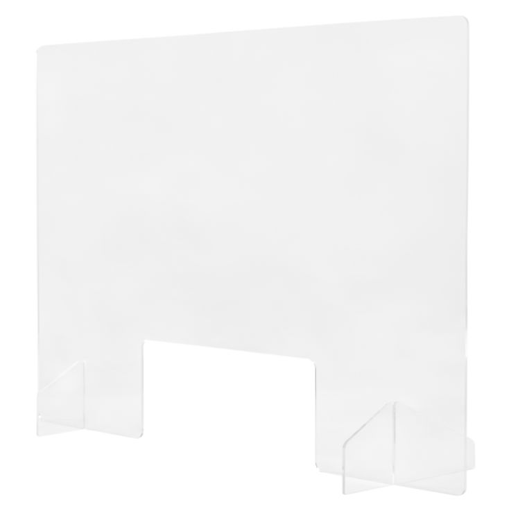 24 x 32 Inch Blank Protective Acrylic Counter Barrier - 
