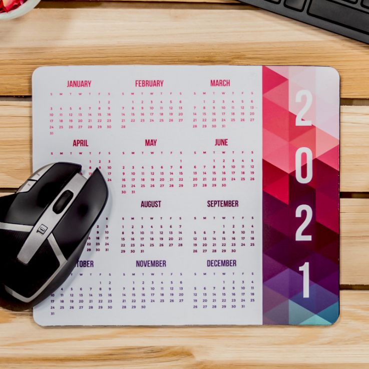 Full Color 2021 Calendar Rectangle Mouse Pads - Computer Accessories