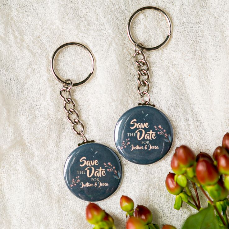 1 1/2 Inch Round Key Chain Buttons - Imprint Buttons