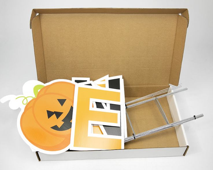 Pre-Packaged Happy Halloween Yard Letters - Halloween