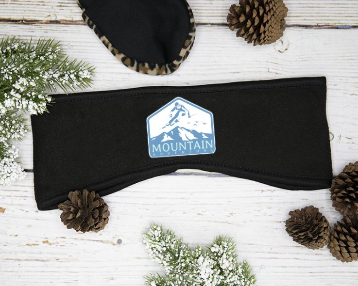 15_Custom Printed Fleece Ear Warmer Headbands - Headbands
