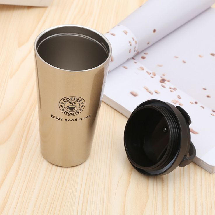 01_17 Oz. Custom Printed Travel Coffee Tumblers With Handle - Tumbler