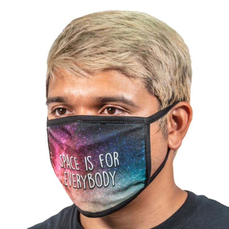Black Trim Fabric Face Masks - Sublimated Demo - Dye-sublimation