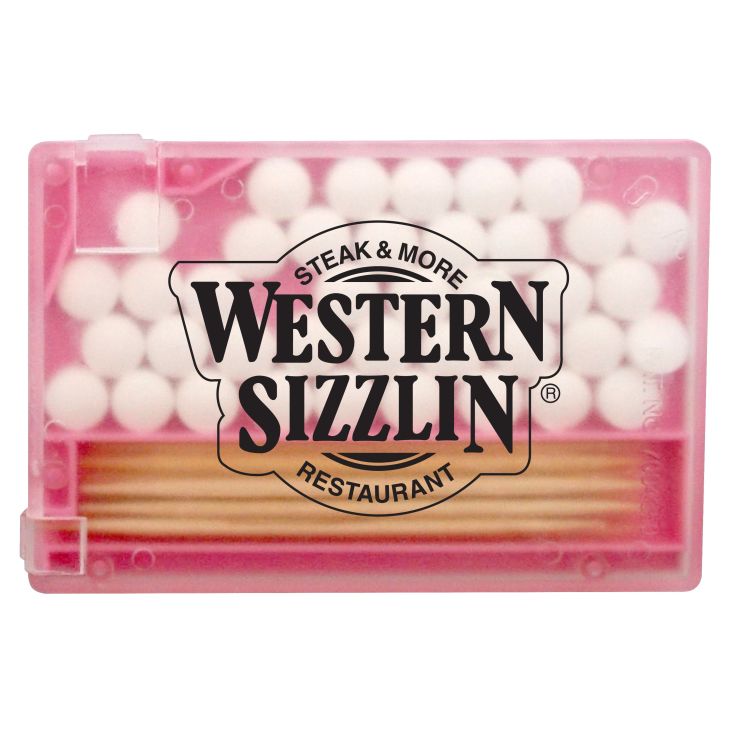 Rectangle Shaped Toothpicks n Mints_Light Pink - Matchboxes