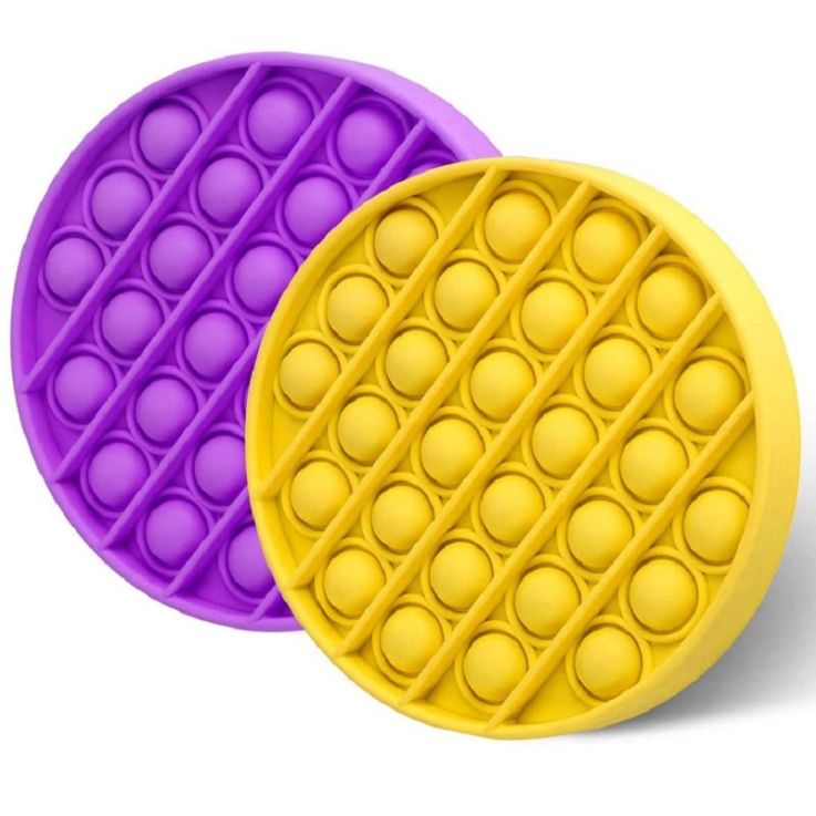 Custom Ink Injected Silicone Push Pop Bubble Fidget Toys - 