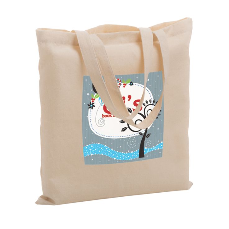 15 x 15 Inch Full Color Cotton Canvas Tote Bags - Tote Bags